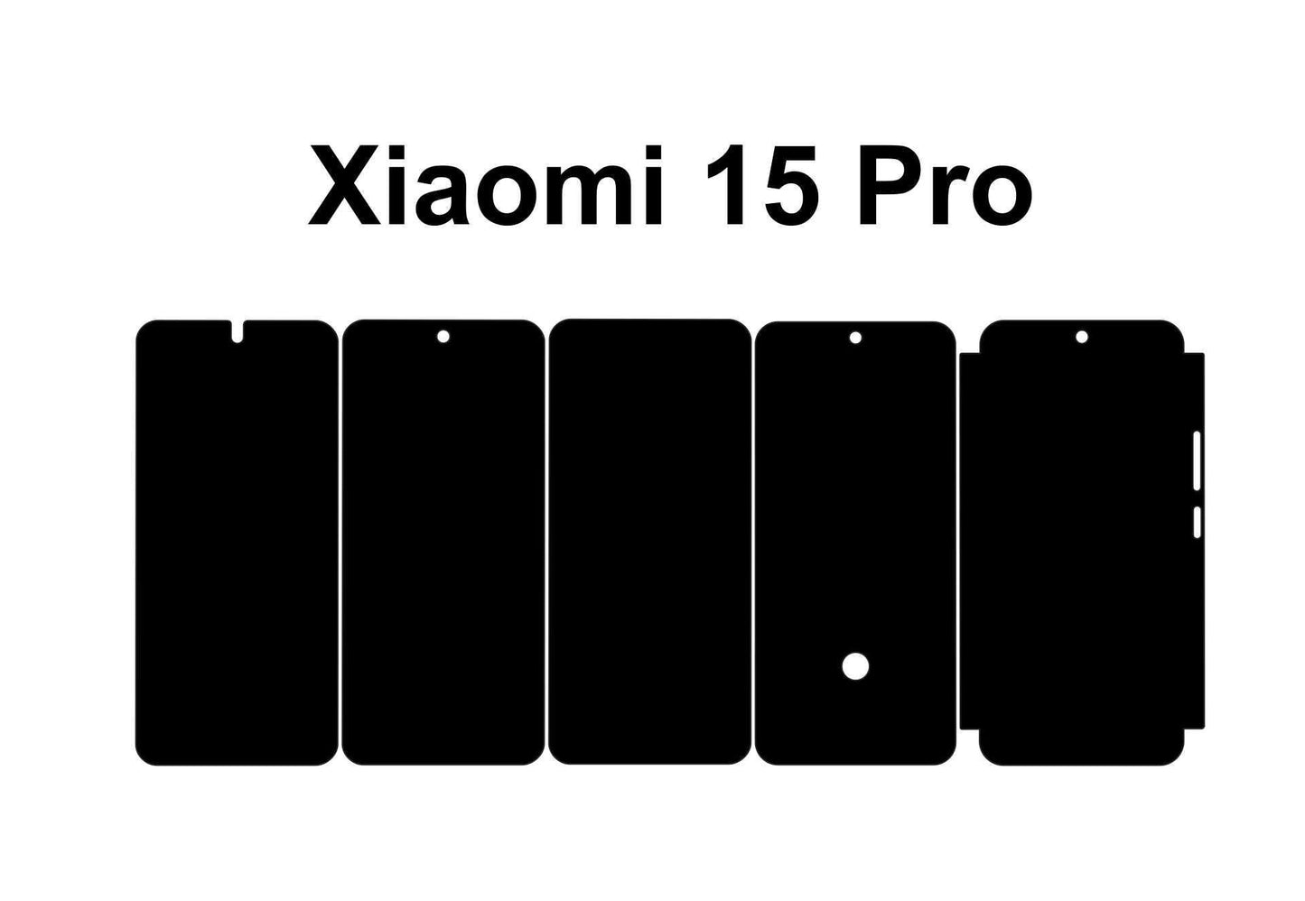 Xiaomi 15 Pro & 15 Skin Template Vector Cut Files (SVG) Dxf Instant Digital Download