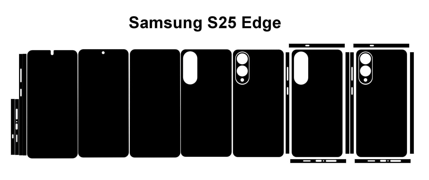 Samsung Galaxy S25 Edge Skin Vector Cut Files Svg Dxf Digital Download