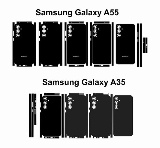 Samsung Galaxy A35 & A55 Skin Template Custom Phone Decals