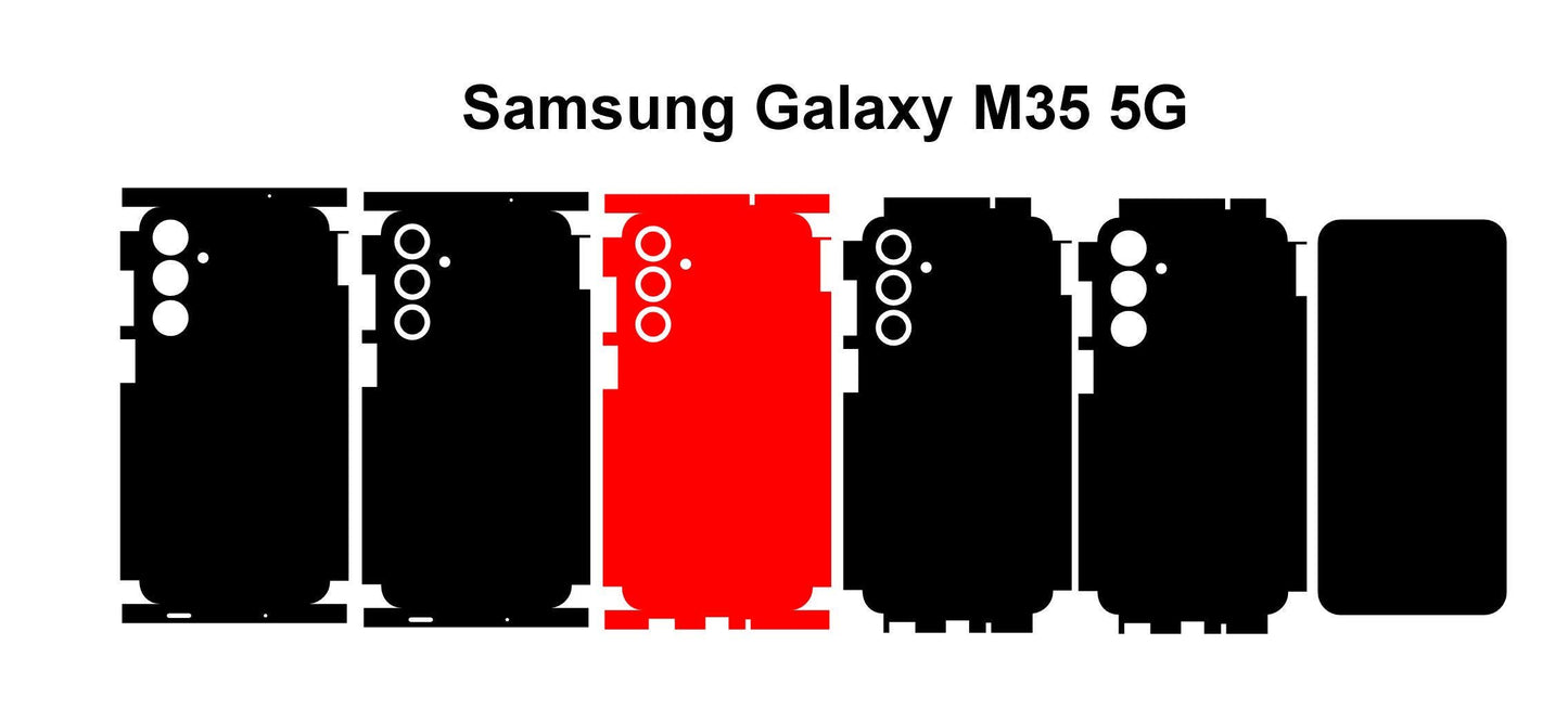 Samsung Galaxy M35 & M15 5G Skin Vector Cut Files: DIY Mobile Wrap Designs