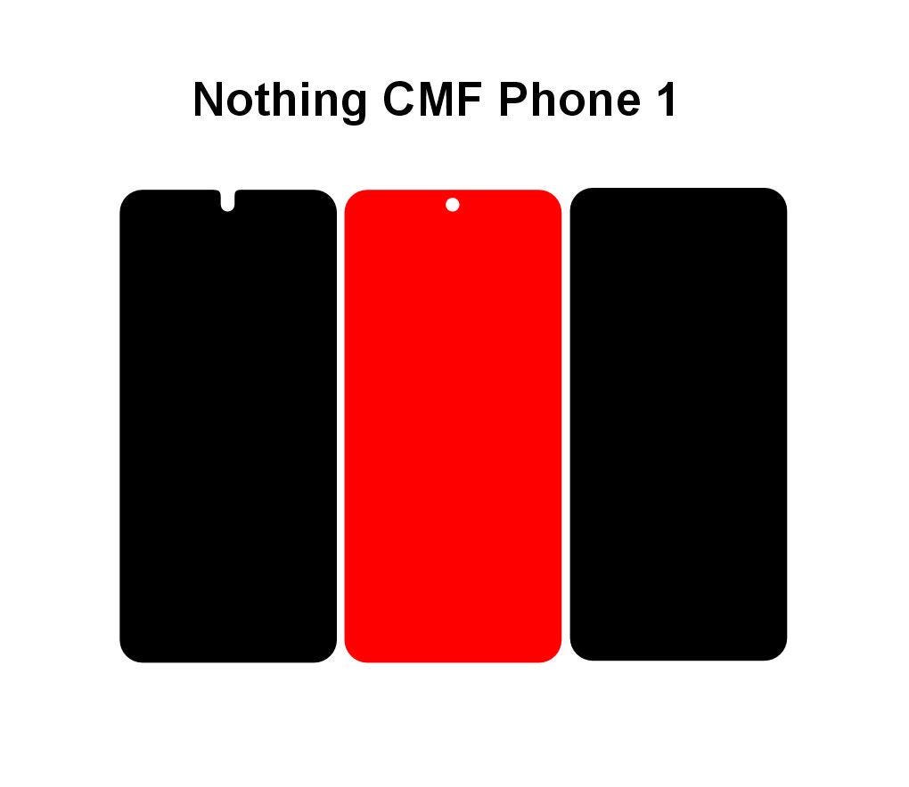 Nothing Cmf Phone 1 & 3A Pro Skin Vector Template Cut Files Svg Dxf Png