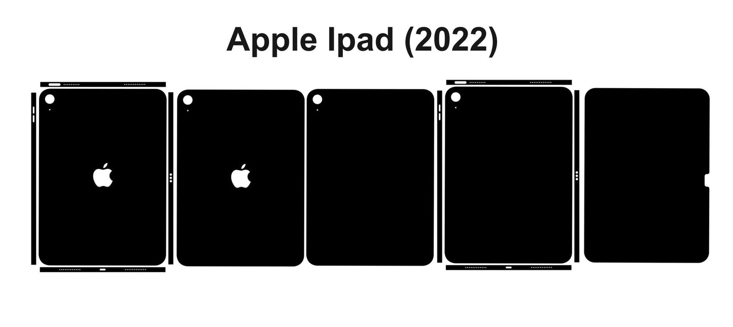 iPad 10th Gen SVG Cut File Template: 10.9-Inch iPad 2022 Vector (Digital Download)