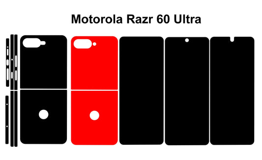 Motorola Razr 60 Ultra Skin Template, Custom Phone Decals (SVG, DXF)