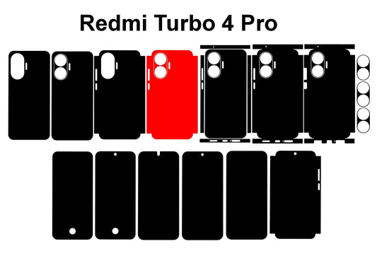 Xiaomi Redmi Turbo 4 pro & 4 Skin Vector Cut Files (SVG DXF PNG)