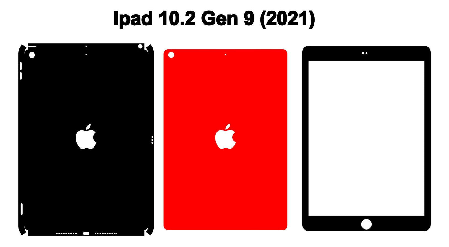 iPad Pro 11 & iPad 10.2 Skin Vector Files: Customizable Templates