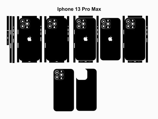 iPhone 13 Pro Max Skin Vector Files: Customizable Phone Decal (Digital Download)