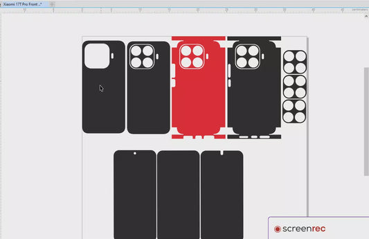 Xiaomi 17t Pro Skin Vector Template Cut Files Svg Dxf Pdf Instant Digital